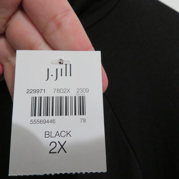 J.Jill Womens Sz 2X Black Luxe Supima Everyday Turtleneck Tunic Top Long Sleeve - Picture 6 of 6